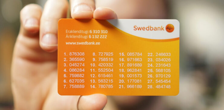 Swedbanki paroolikaart