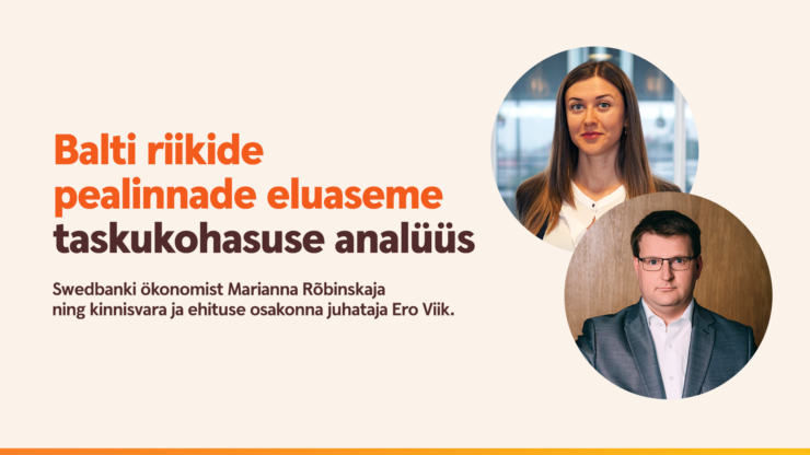Balti riikide pealinnade eluaseme taskukohasuse analüüs bänner.