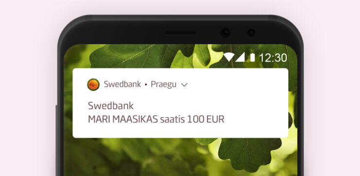 Swedbank äpi teavitus.