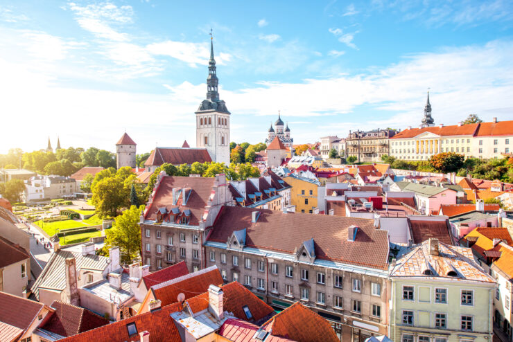 Tallinna vanalinn droonipilt. Tallinna Vee tariifid langesid
