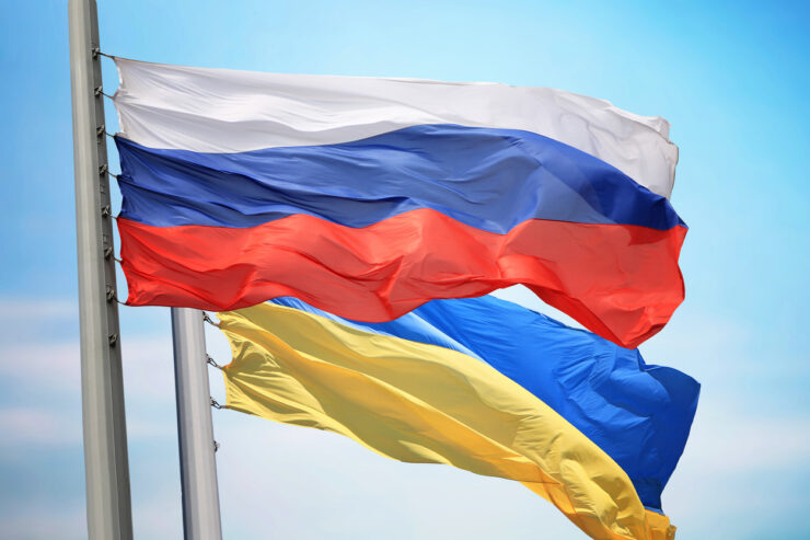 Vene ja Ukraina lipp