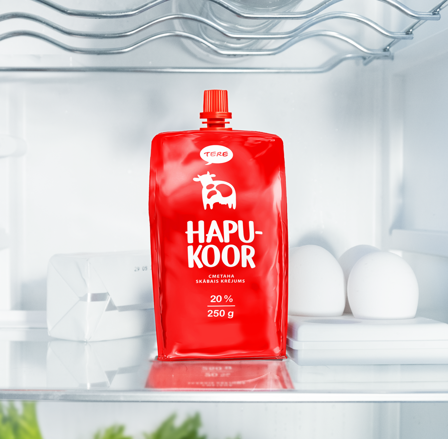 nordic milk, Tere hapukoor külmkapis
