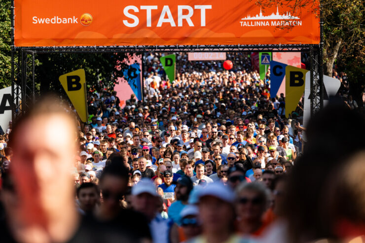 Tallinna maraton, kus sajad inimesed jooksevad