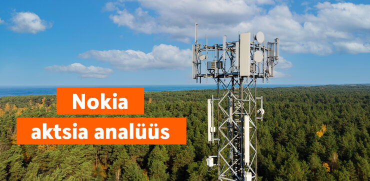 Nokia aktsia analüüs bänner.