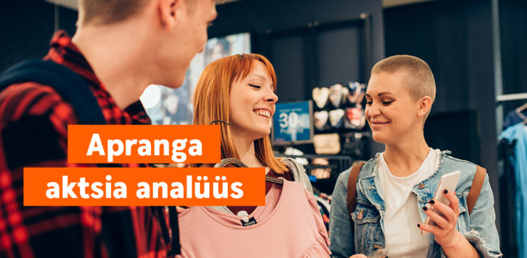 Apranga aktsia analüüs bänner.
