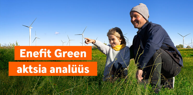 Enefit Green aktsia analüüs bänner.