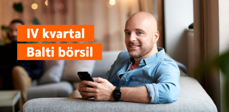 IV Balti börsil mees vaatab kaamerasse bänner.