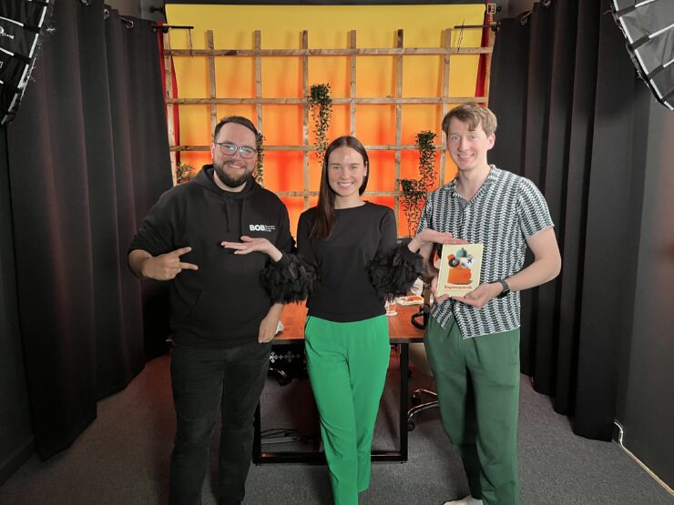 Kogumispäeviku podcast: pildil on Grete Koho ning kaks külalist podcastis,