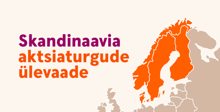 Skandinaavia aktsiaturud bänner.