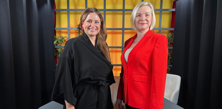 Heili-Klandorf Järvsoo ja Astrid Maldre podcasti ruumis.