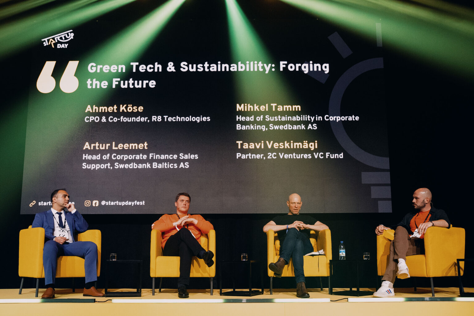 Startup Day jätkusuutlikkuse paneel.
