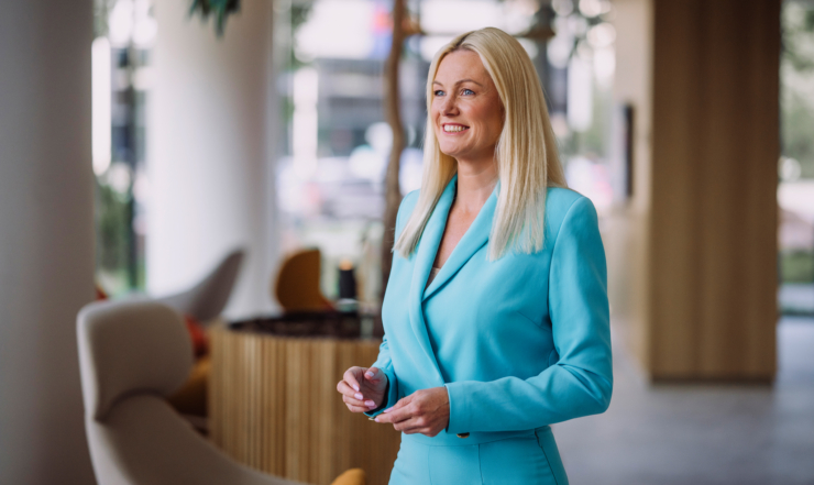 Fotol on Swedbanki kõneisik Mari-Liis Jääger