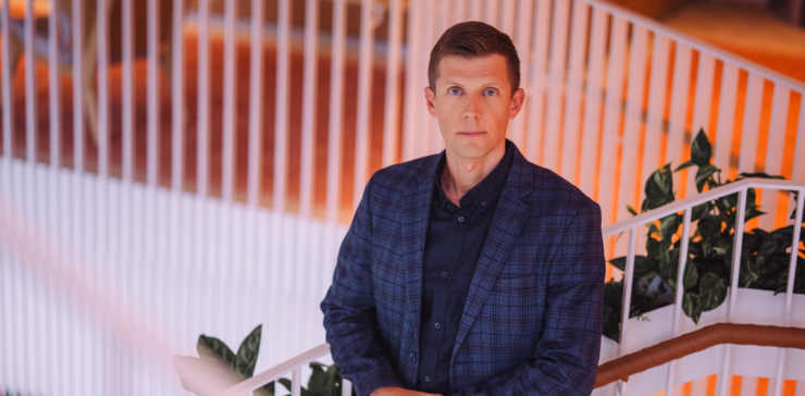 Fotol on Swedbanki kõneisik Rainer Saad