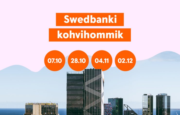 Fotol on Swedbanki alustavatele- ja väikeettevõtetele mõeldud kohvihommikute toimumise kuupäevad: 7.10, 28.10, 4.11, 2.12