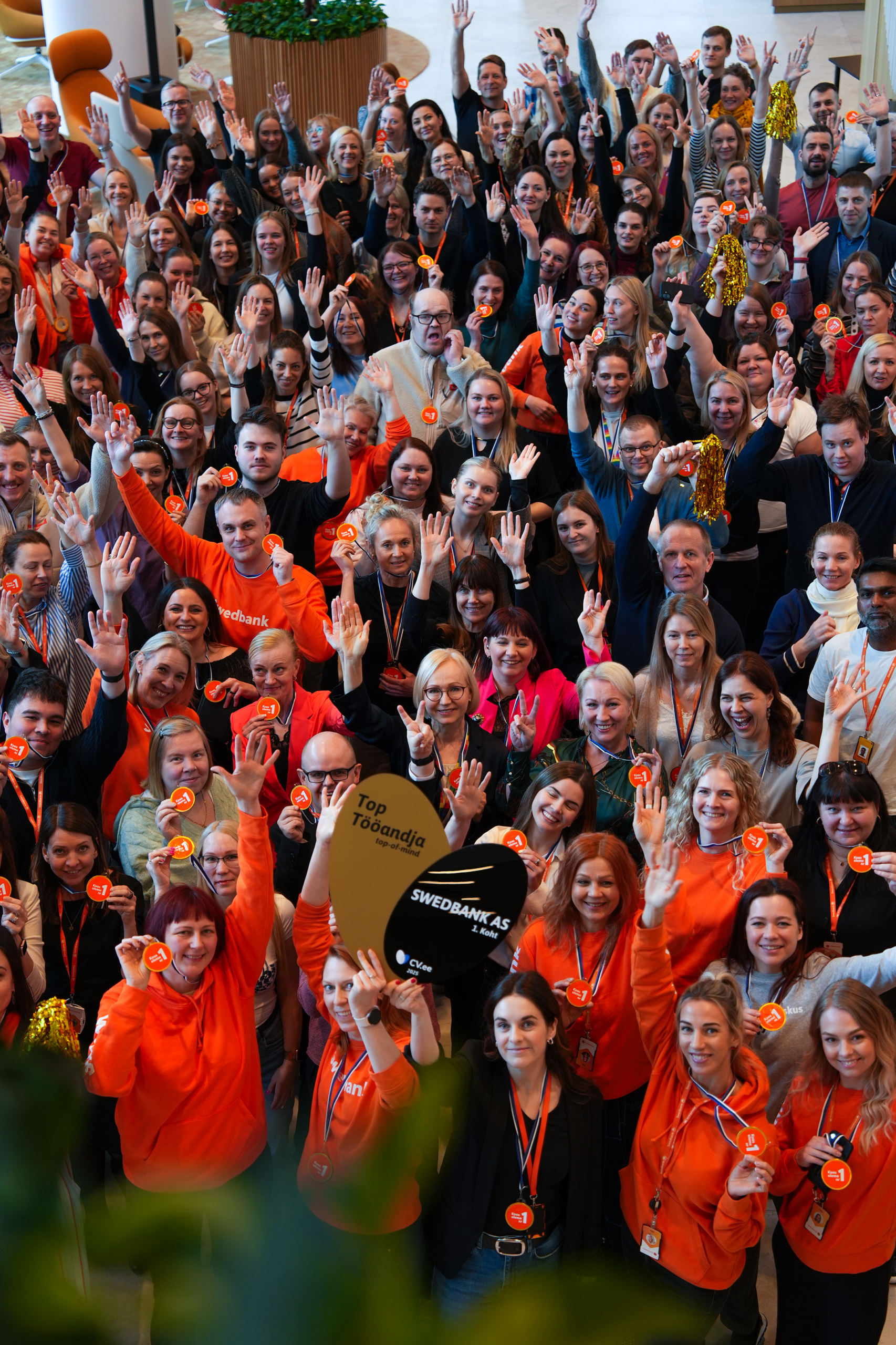 Swedbanki töötajad Arteri kontoris 2026. Top tööandja CV Online - Portrait / Heledam pilt